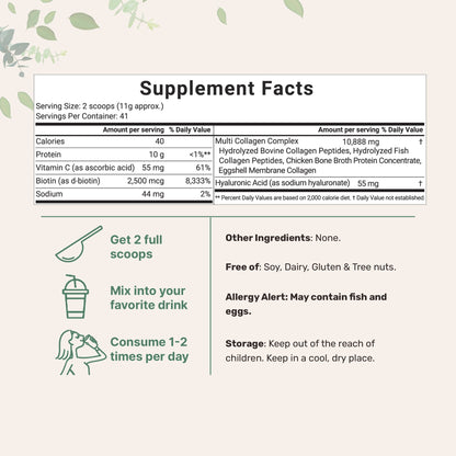 Micro Ingredients Multi Collagen Peptides Powder My Store