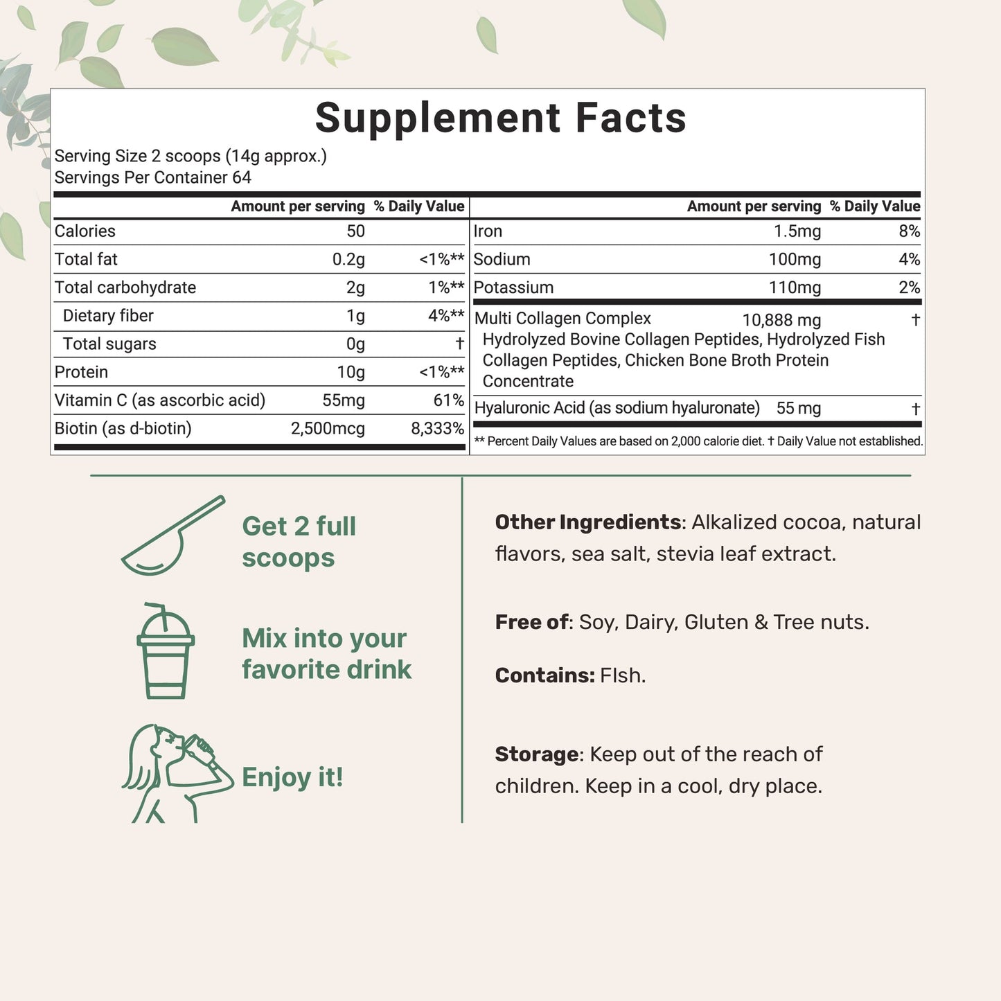 Micro Ingredients Multi Collagen Peptides Powder My Store