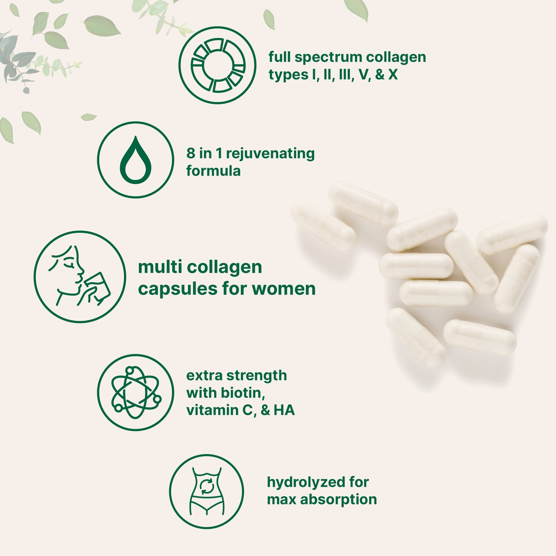 2-Pack | Micro Ingredients Multi Collagen Complex, 240 Capsules My Store